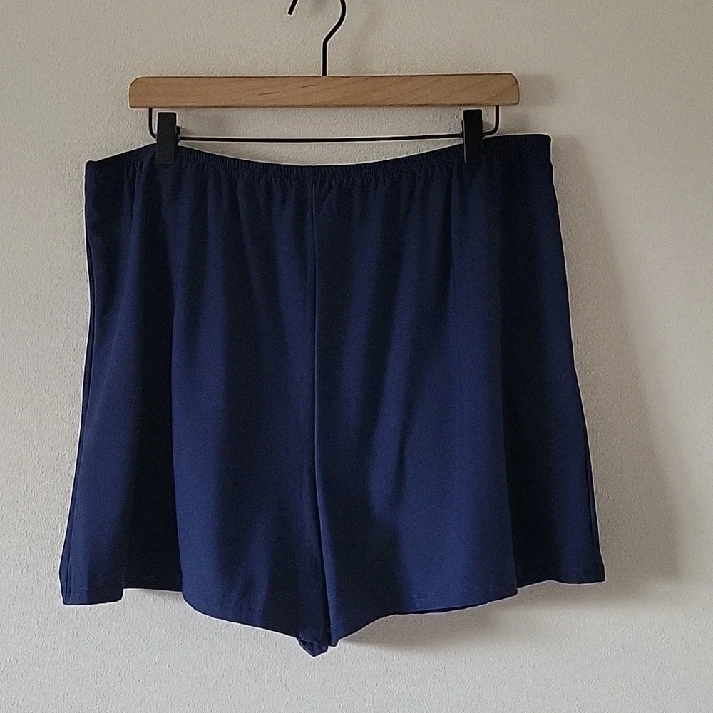 NWT T.H.E. Swimwear Topanga Swim‎ Short Navy Size 22W
